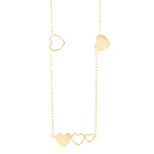 Naszyjnik damski złoty stal szlachetna ze stali Słoń słonik łańcuszek