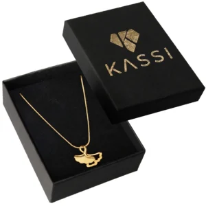 łańcuszek z zawieszką złoty damski Naszyjnik stal chirurgiczna złoto 585