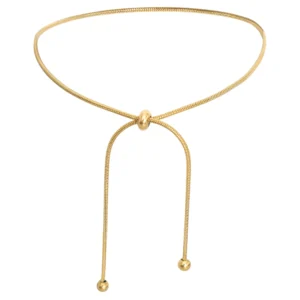 Bransoletka Nogę na kostkę złota Kokarda ze stali chirurgicznej 585 Wesele