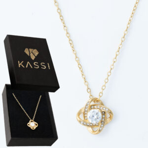 Pozłacany naszyjnik stal chirurgiczna łańcuszek splot z cyrkoniami złoty