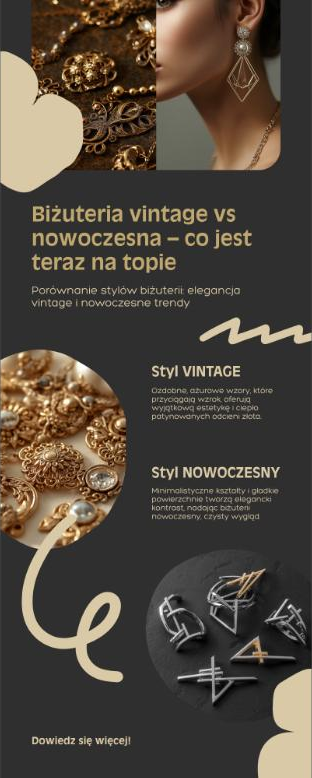 Styl vintage a styl nowoczesny w biżuterii - porównanie dwóch podejść